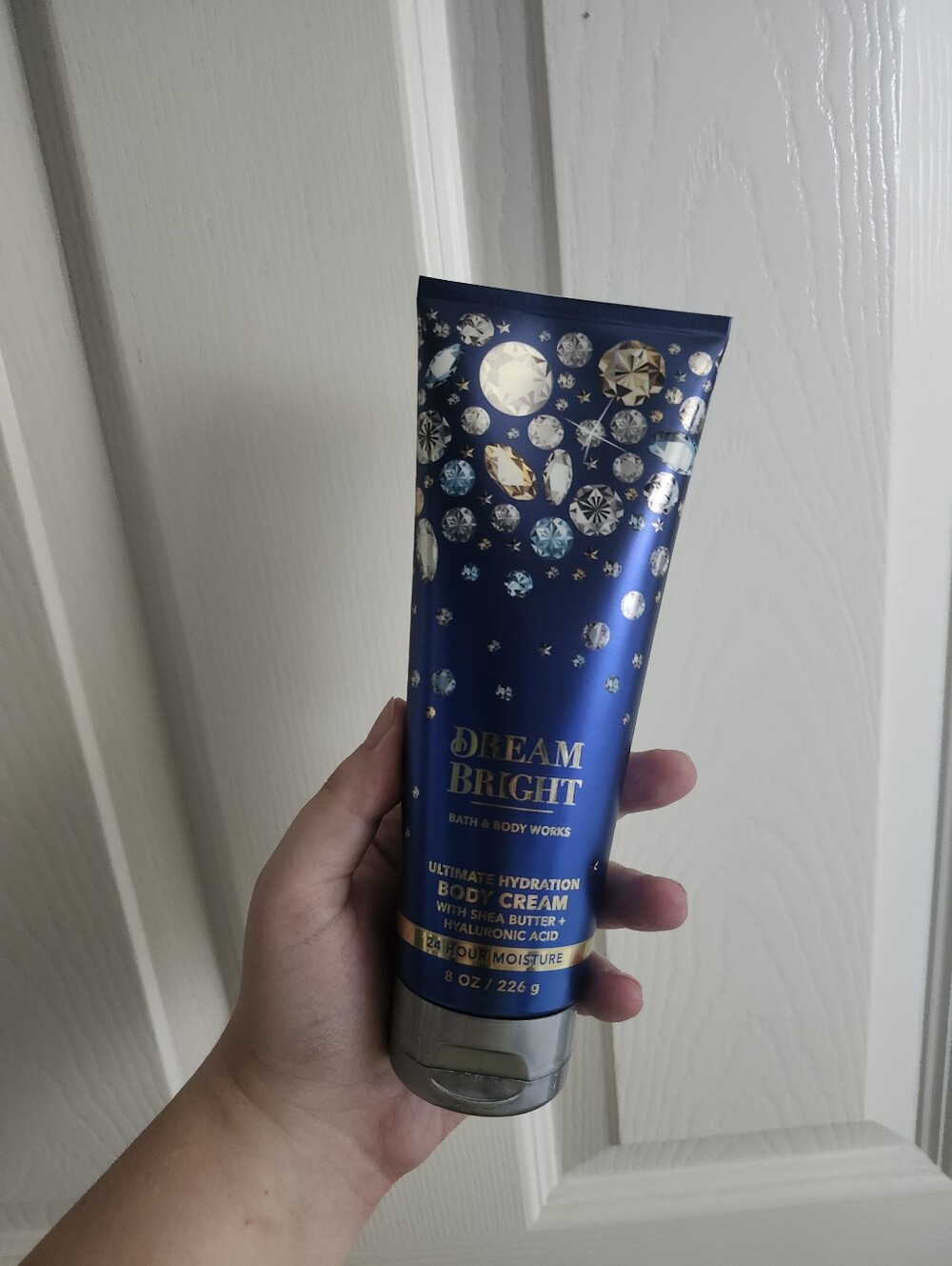 Bath & Body Works Dream Bright Body Cream - Navy Blue with Gold Accents